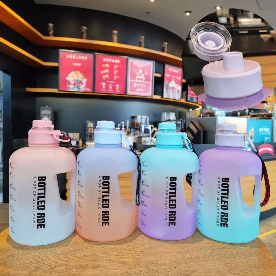 2.2L Large Capacity Travel Water Bottle With Time Maker, Portable Fitness Jug, Sport Gym Drinking Tumbler 2.2L Large Capacity Travel Water Bottle With Time Maker, Portable Fitness Jug, Sport Gym Drinking Tumbler